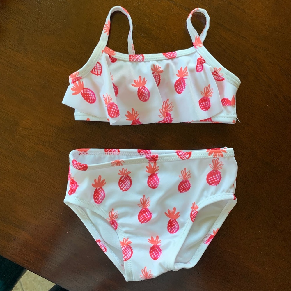 NWOT pineapple ruffle top bikini from Gymboree